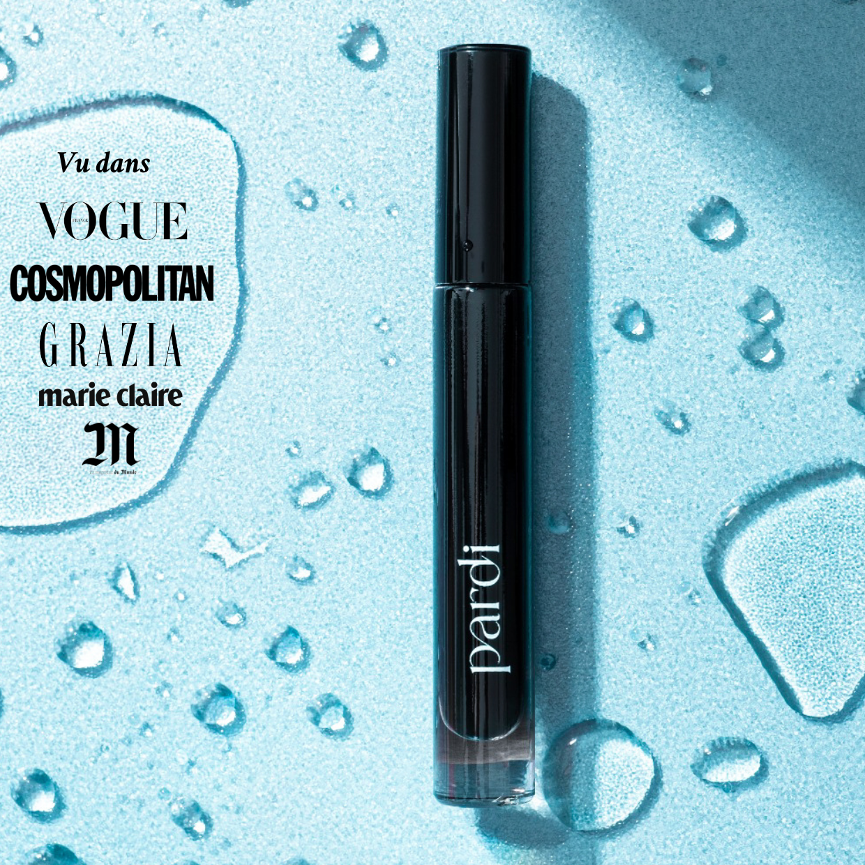 Mascara en verre avec brosse réutilisable - Noir