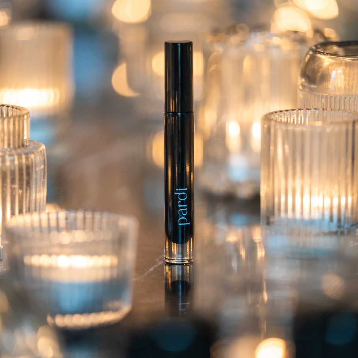 Mascara en verre avec brosse réutilisable - Noir
